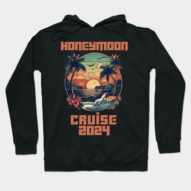 Honeymoon Cruise for Matching Couples 2024 Just Married Hoodie by Uniqueify